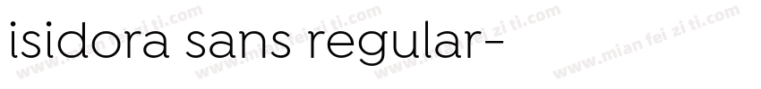 isidora sans regular字体转换